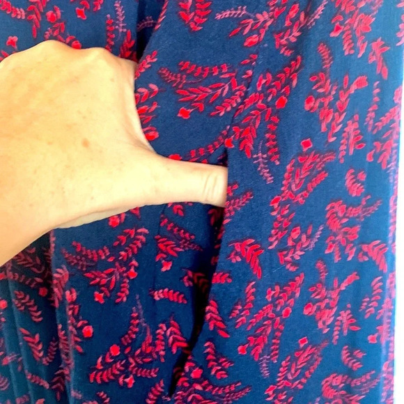 Womens JET JOHN ESHAYA dress size small navy and red perfect condition - Picture 6 of 8